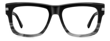 Men Premium Dsquared2 Eyeglasses: D2 0163 - Black Grey - SpecSMART Eye Clinic (Front View)